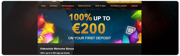 videoslots casino bonus system